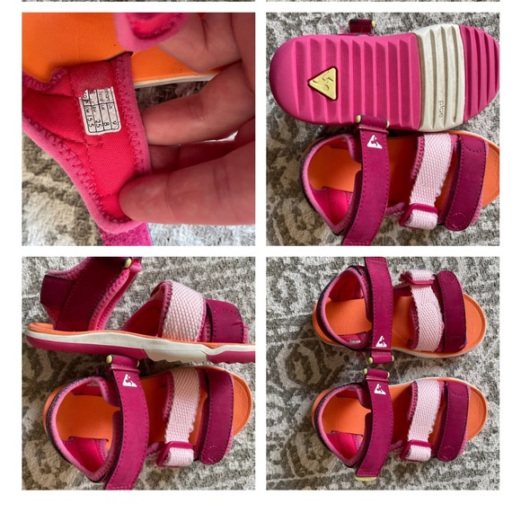 Plae Wes Sport Sandals- Pink- Size 9 Toddler - Picture 3 of 3